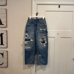 We The Free Ripped Blue Jeans